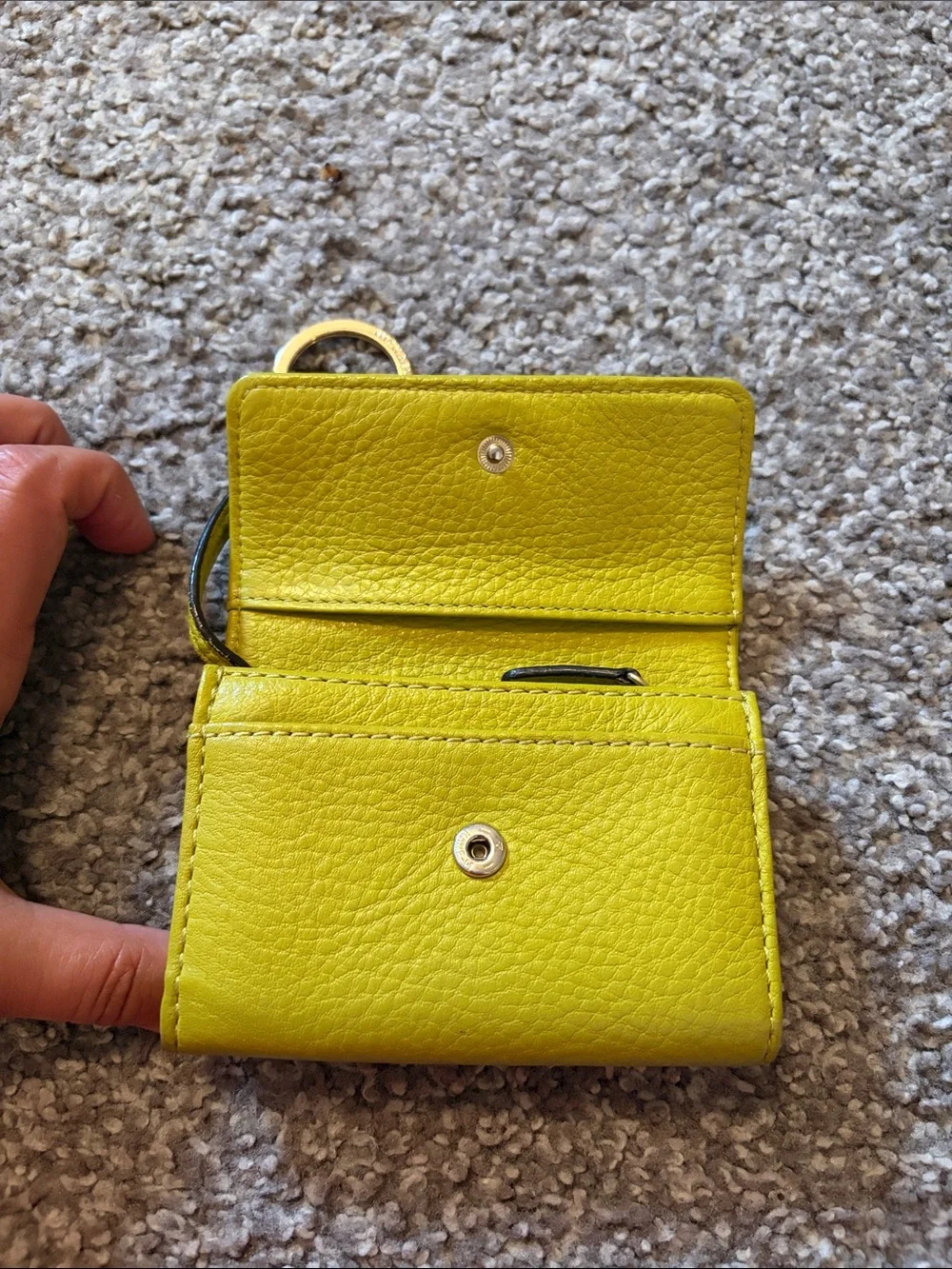 Michael Kors Lime Green Leather Key Pouch Wallet